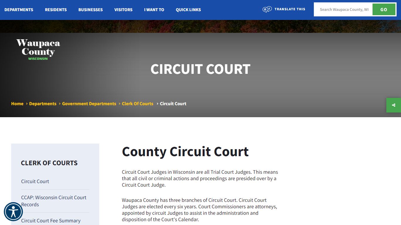 Welcome to Waupaca County, WI